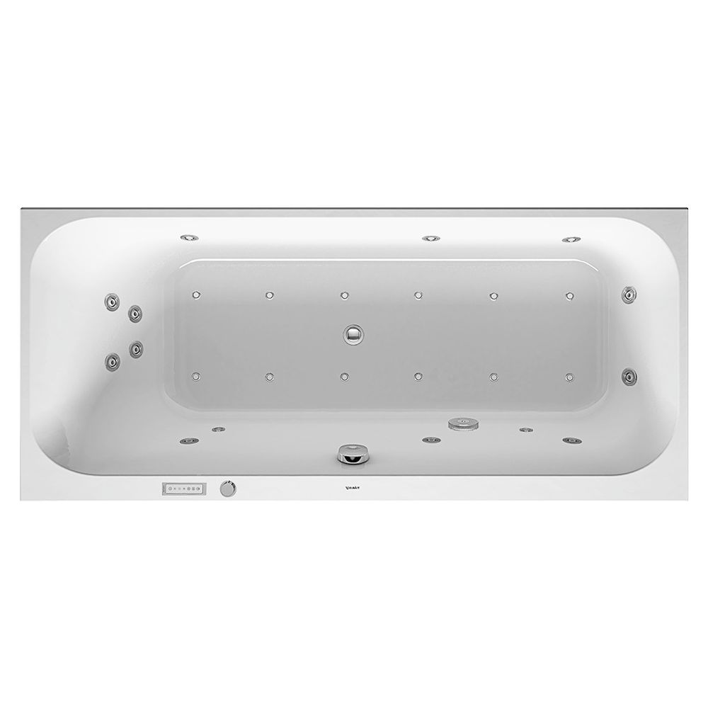 Duravit Happy D.2 Plus Whirlwanne rechteckig, Einbau, 700x1700x480mm Combi-Sys... DURAVIT-760310000CE1000 4053424071930 (Abb. 1)