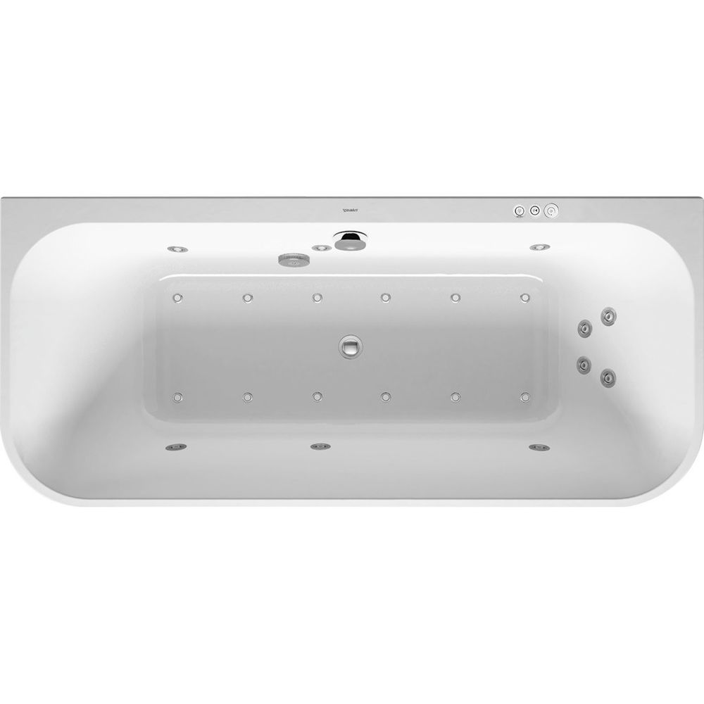 Duravit Happy D.2 Plus Whirlwanne rechteckig, Vorwand, 800x1800x480mm, Combi-S... DURAVIT-760451800CP1000 4053424736211 (Abb. 1)