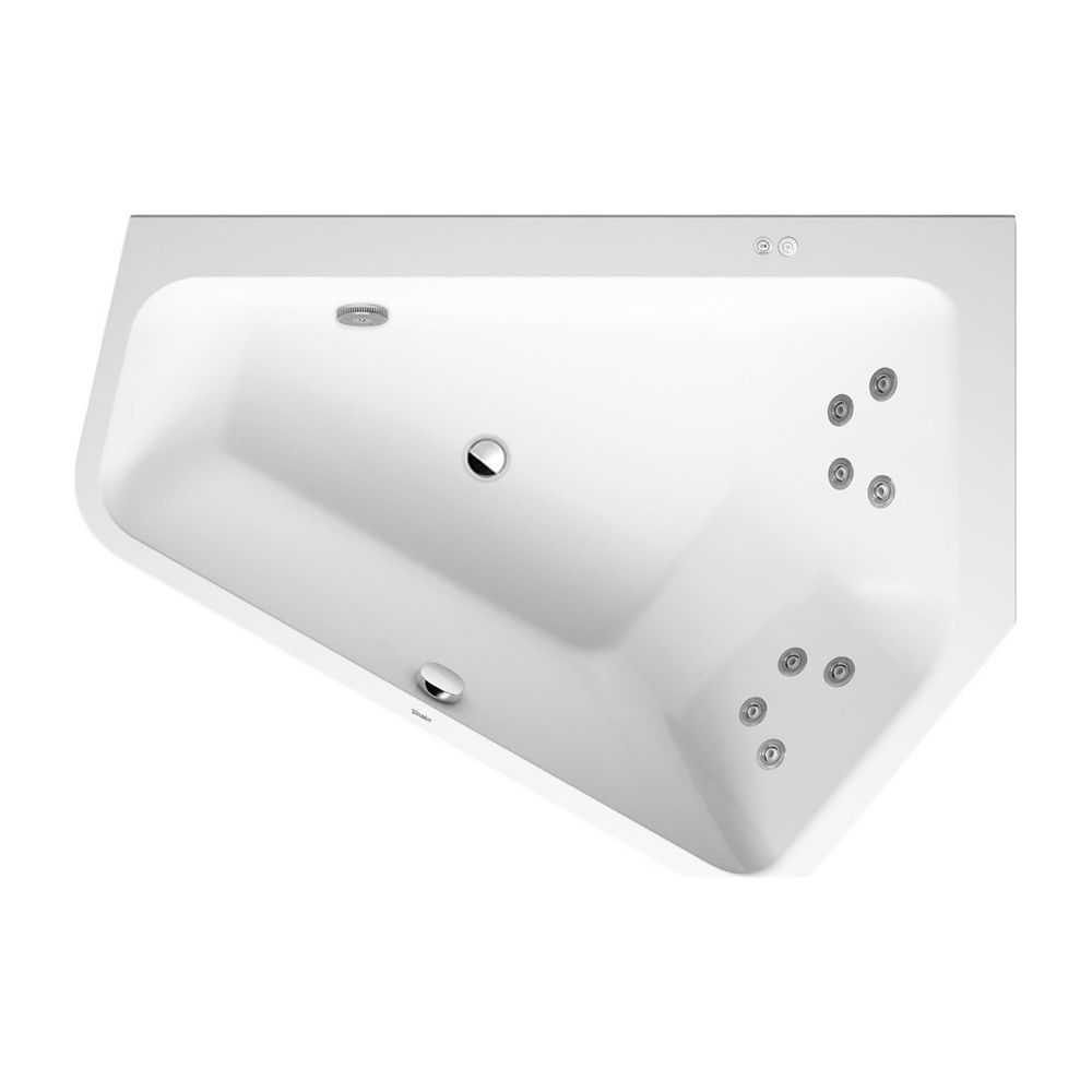 Duravit Paiova Whirlwanne 5 Fünfeck Einbau Ecke R 1300x1770x460mm Jet-System 2... DURAVIT-760391000JS1000 4053424073682 (Abb. 1)