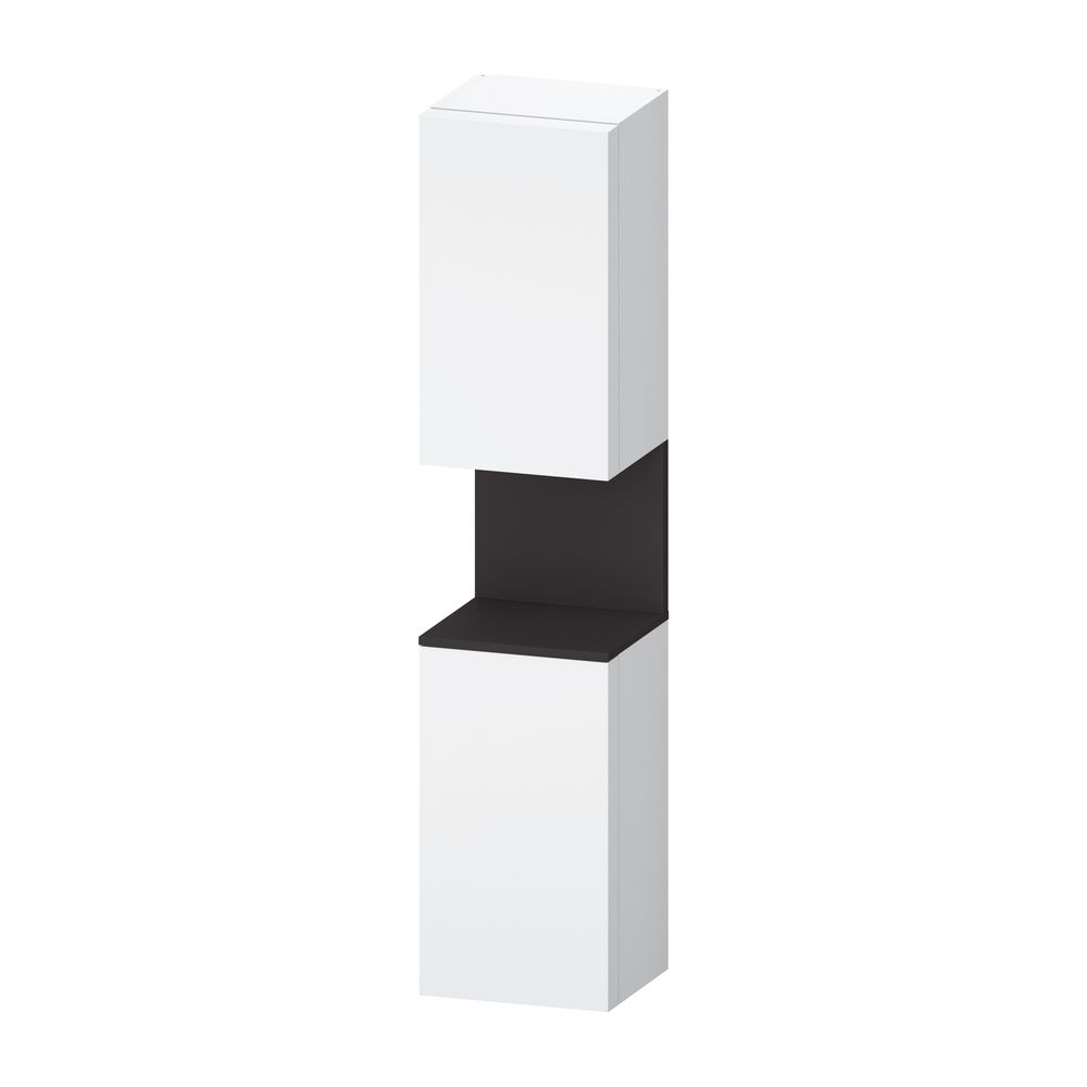 Duravit Qatego Hochschrank Dekor 360x400x1760mm Mattweiß/Graphit SM, 2 Türen R... DURAVIT-QA1346R80180000 4067116209631 (Abb. 1)