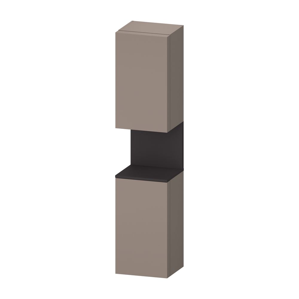 Duravit Qatego Hochschrank Dekor 360x400x1760mm Basalt Matt/Graphit SM, 2 Türe... DURAVIT-QA1346R80430000 4067116209655 (Abb. 1)