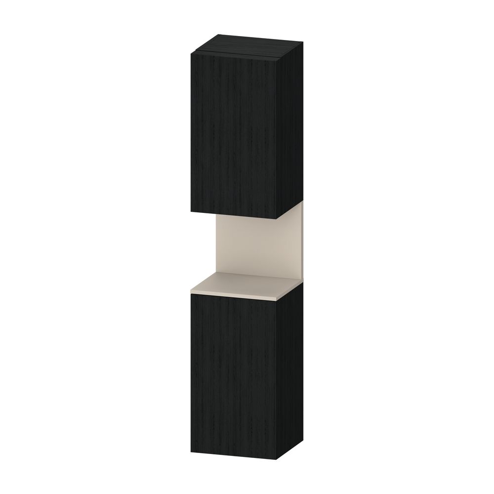Duravit Qatego Hochschrank Dekor 360x400x1760mm Eiche Mattschwarz/Taupe SM, 2 ... DURAVIT-QA1346L83160000 4067116208474 (Abb. 1)