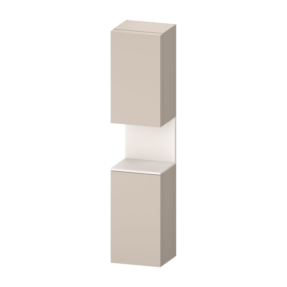 Duravit Qatego Hochschrank Dekor 360x400x1760mm Taupe Matt/Weiß SM, 2 Türen R,... DURAVIT-QA1346R84910000 4067116162165 (Abb. 1)