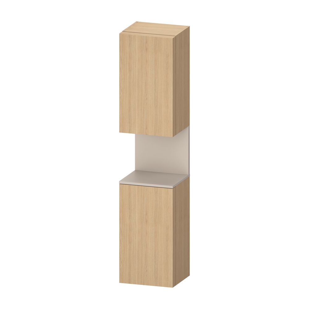Duravit Qatego Hochschrank Dekor 360x400x1760mm Natur Eiche Matt/Taupe Matt, 2... DURAVIT-QA1346R91300000 4067116209136 (Abb. 1)