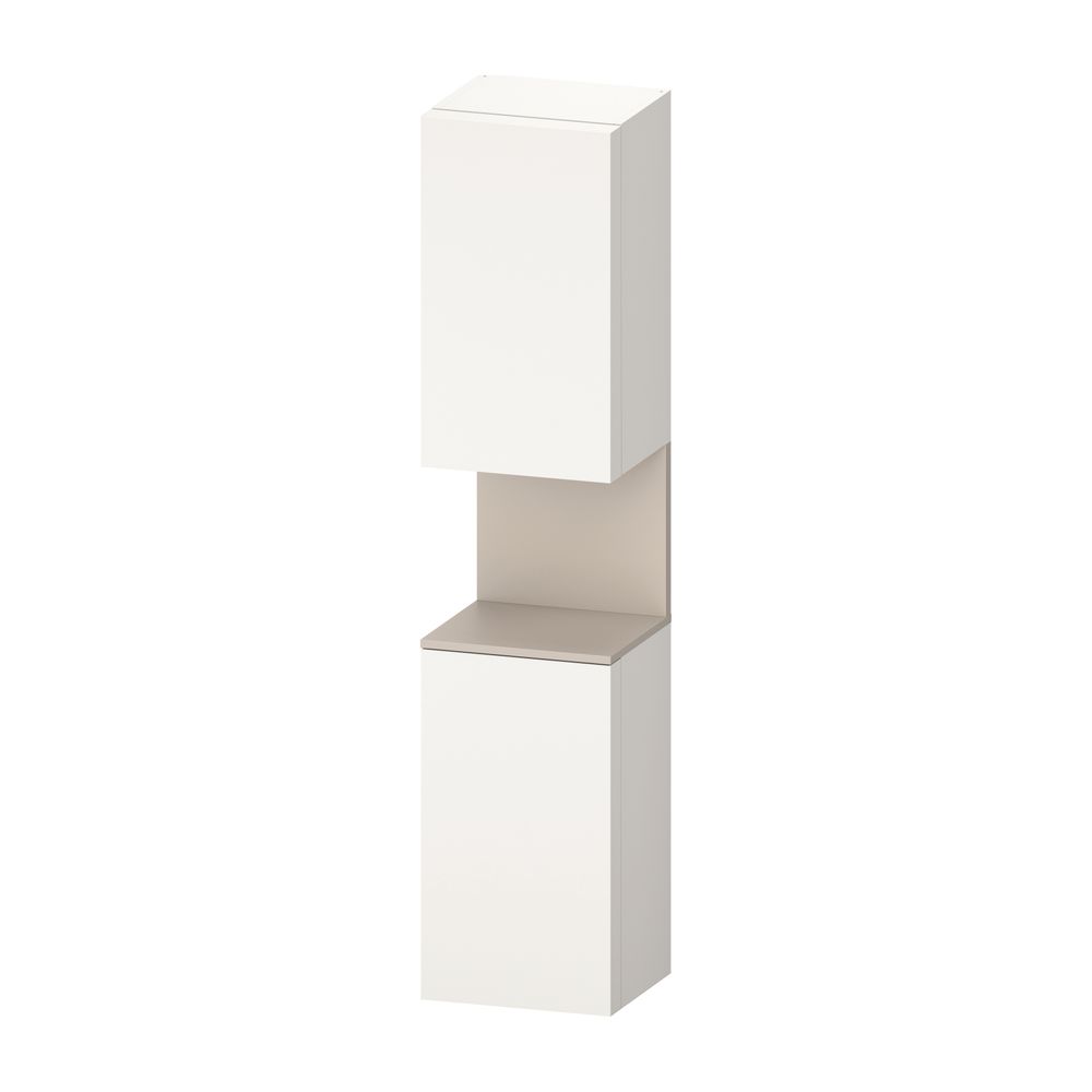 Duravit Qatego Hochschrank Dekor 360x400x1760mm Weiß SM/Taupe Matt, 2 Türen R,... DURAVIT-QA1346R91840000 4067116209181 (Abb. 1)