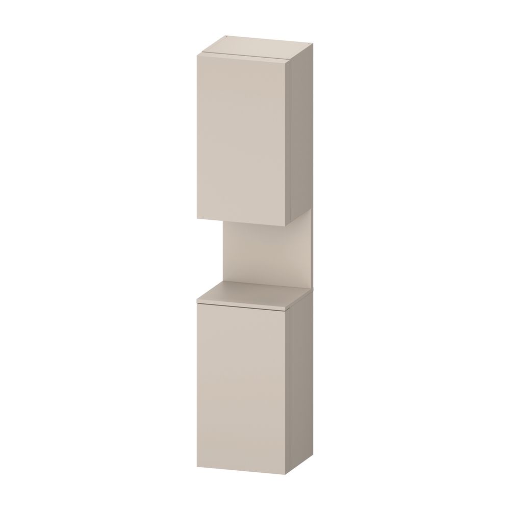 Duravit Qatego Hochschrank Dekor 360x400x1760mm Taupe Matt/Taupe Matt, 2 Türen... DURAVIT-QA1346R91910000 4067116206531 (Abb. 1)