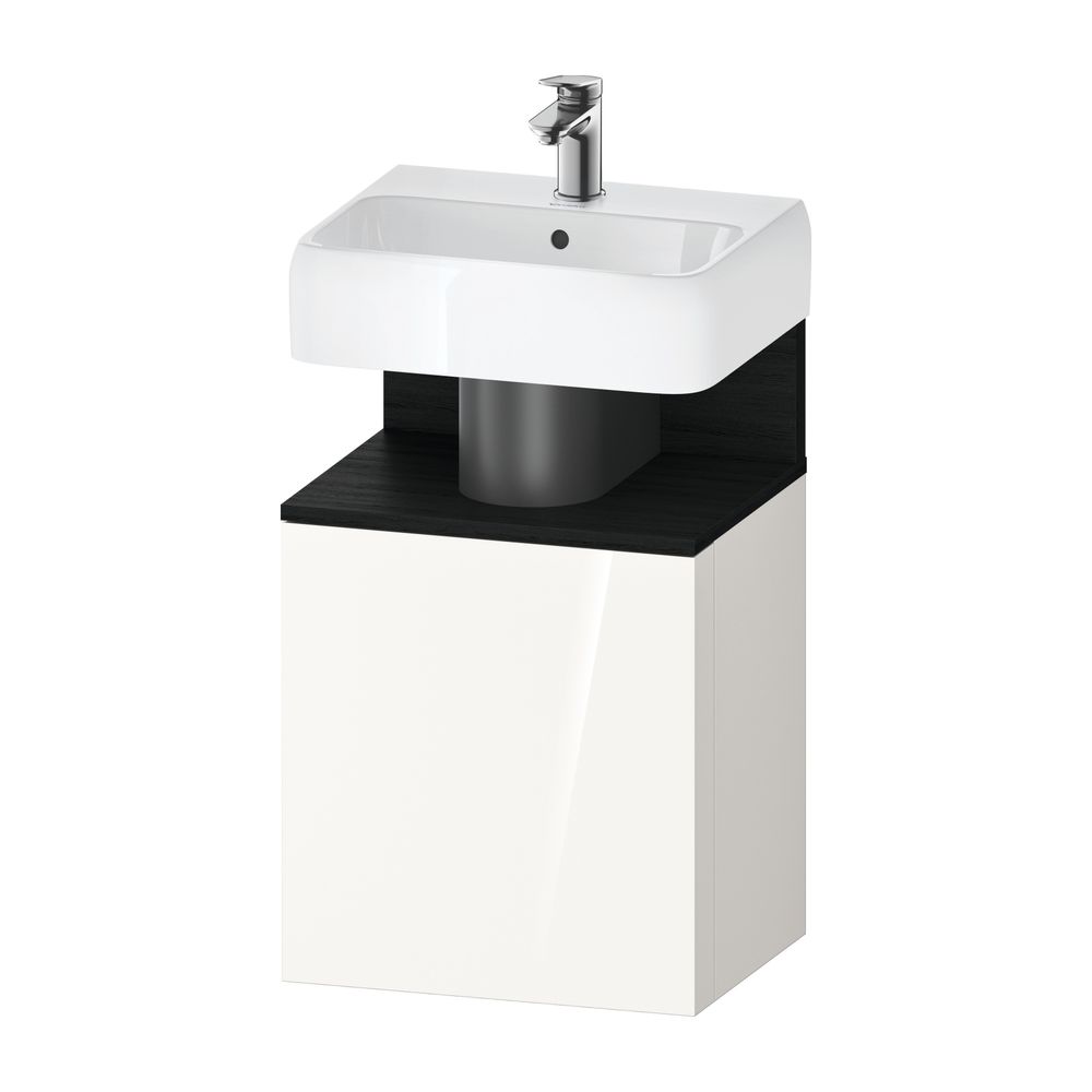 Duravit Qatego Waschtischunterbau wandh. 350x440x645mm L Weiß Hochglanz/Eiche ... DURAVIT-QA4076L16220000 4067116163308 (Abb. 1)
