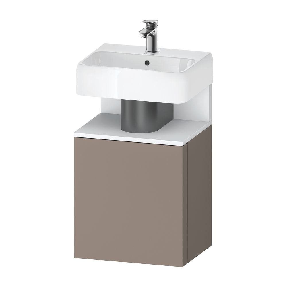 Duravit Qatego Waschtischunterbau wandh. 350x440x645mm L, Basalt Matt, Dekor, ... DURAVIT-QA4076L18430000 4067116217735 (Abb. 1)