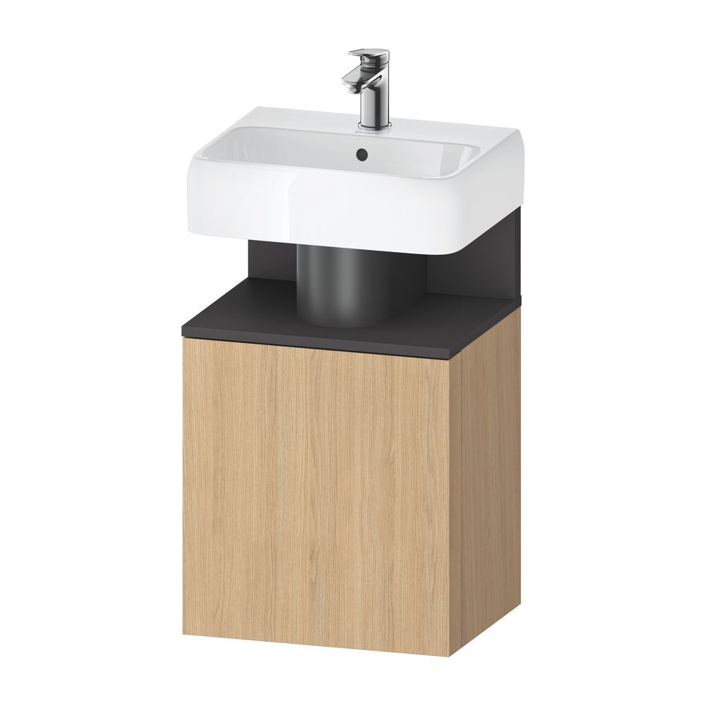 Duravit Qatego Waschtischunterbau wandh. 350x440x645mm L, Natur Eiche Matt/Gra... DURAVIT-QA4076L49300000 4067116218107 (Abb. 2)