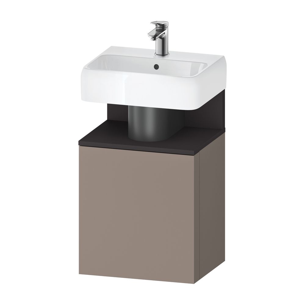 Duravit Qatego Waschtischunterbau wandh. 350x440x645mm L, Basalt Matt/Graphit ... DURAVIT-QA4076L80430000 4067116163759 (Abb. 2)