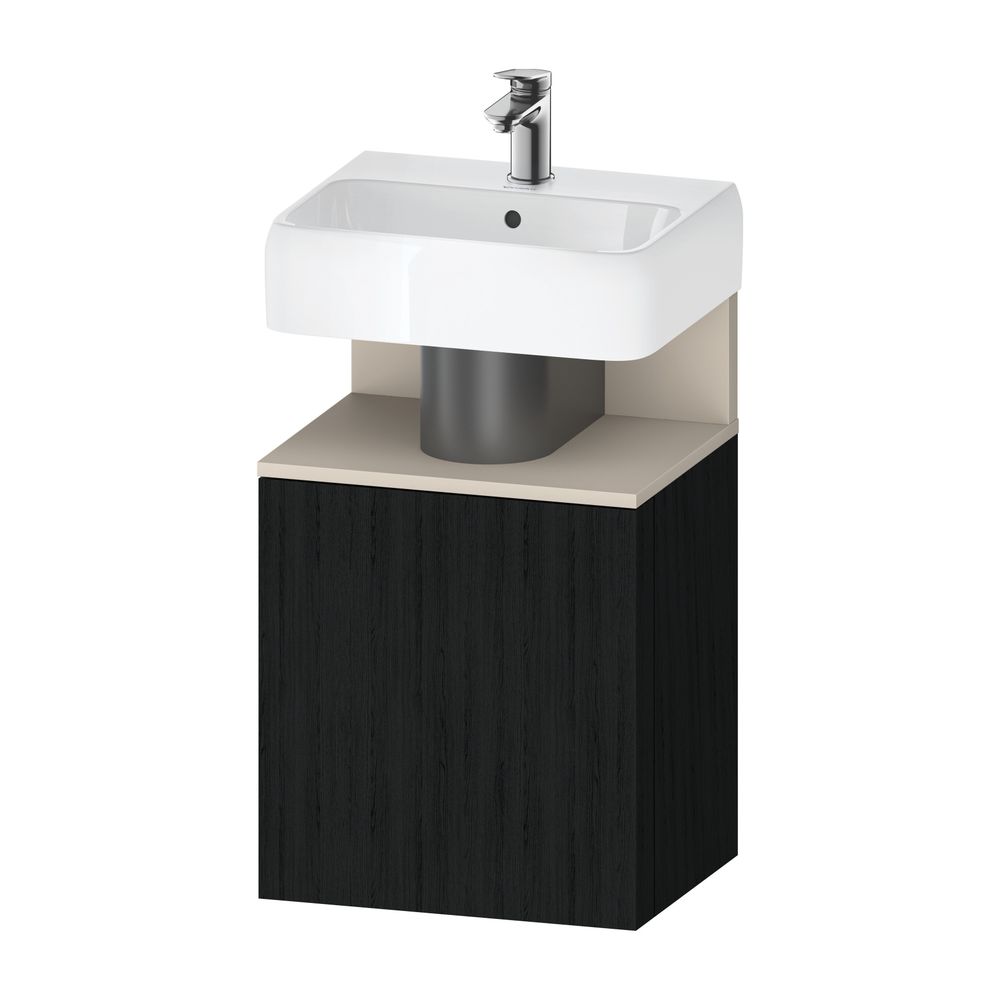 Duravit Qatego Waschtischunterbau wandh. 350x440x645mm L Eiche Mattschwarz/Tau... DURAVIT-QA4076L83160000 4067116163896 (Abb. 2)