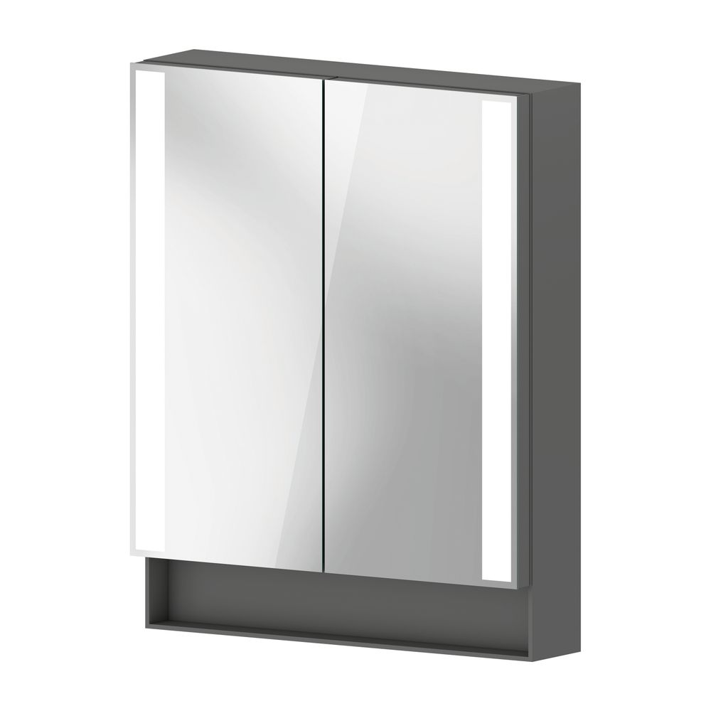 Duravit Qatego Spiegelschrank Wandmontage 155x600x750mm, Graphit, 2 Türen L/R,... DURAVIT-QA7150049490000 4067116205237 (Abb. 1)