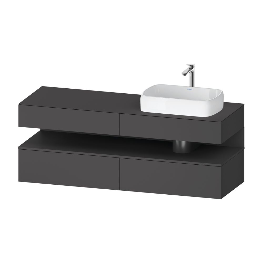 Duravit Qatego Konsolenwaschtischunterbau wandh 550x1600x600mm 1 OF R, Graphit... DURAVIT-QA4778049490010 4067116230734 (Abb. 2)