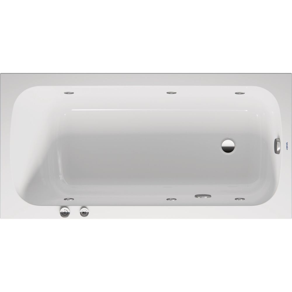 Duravit Qatego Whirlwanne Rechteckig, Einbau, 750x1500x480mm, Jet-System, 1 Rü... DURAVIT-760609000JS1000 4067116074307 (Abb. 1)