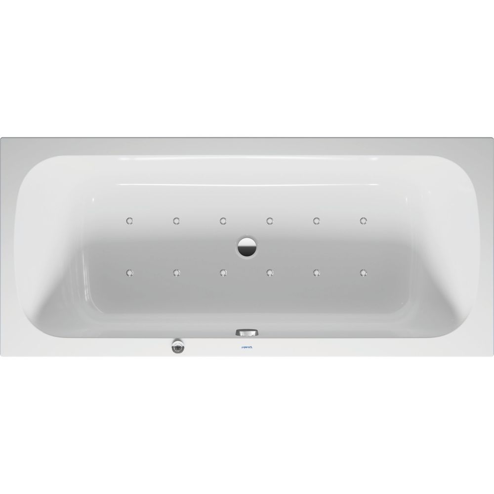 Duravit Qatego Whirlwanne Rechteckig, Einbau, 800x1800x480mm, Air-System, 2 Rü... DURAVIT-760614000AS0000 4067116074253 (Abb. 1)