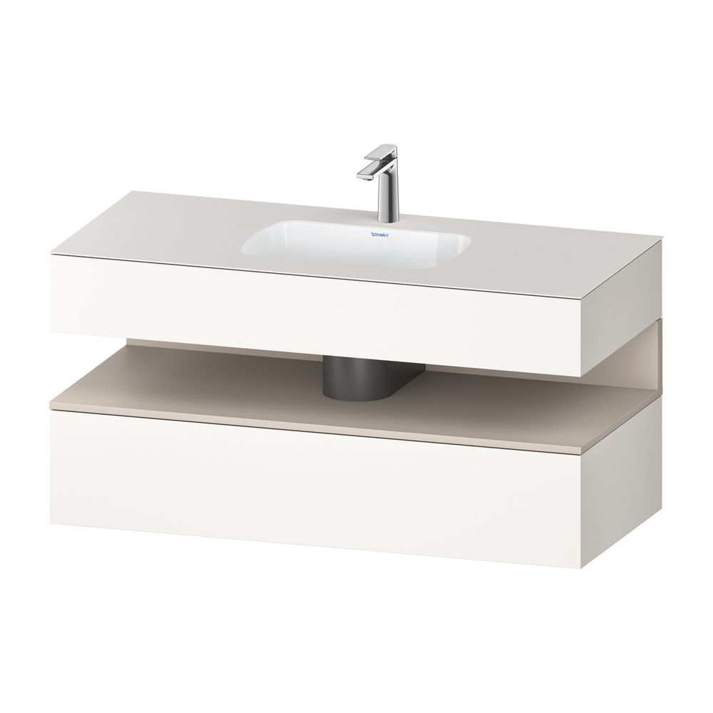 Duravit Qatego Einbauwaschtisch mit Konsolenwaschtischunterbau 550x1200x600mm ... DURAVIT-QA4787091840000 4067116240504 (Abb. 1)