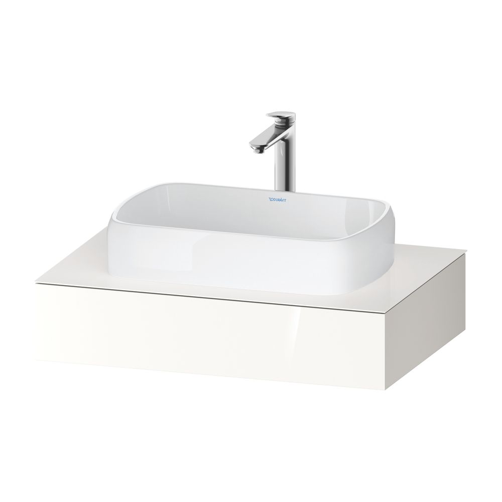 Duravit Qatego Konsole 550x800x170mm, 1 Ausschnitt/Waschplatz, Weiß Hochglanz,... DURAVIT-QA4800022220000 4067116258417 (Abb. 1)