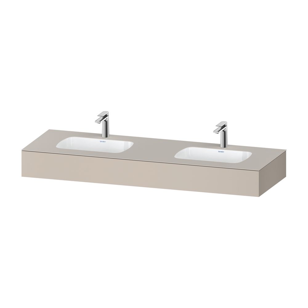 Duravit Qatego Einbauwaschtisch mit Konsole 550x1600x170mm, Taupe Matt, mit Üb... DURAVIT-QA4695091910000 4067116259568 (Abb. 2)