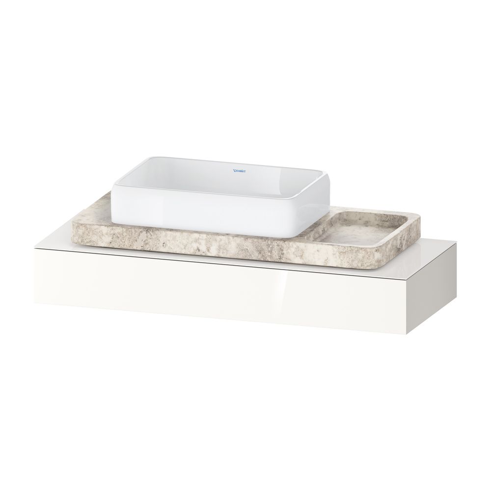 Duravit Qatego Konsole 480x1200-2000x170mm, 1 Ausschnitt/Waschplatz, Weiß Hoch... DURAVIT-QA4699022220000 4067116204636 (Abb. 1)