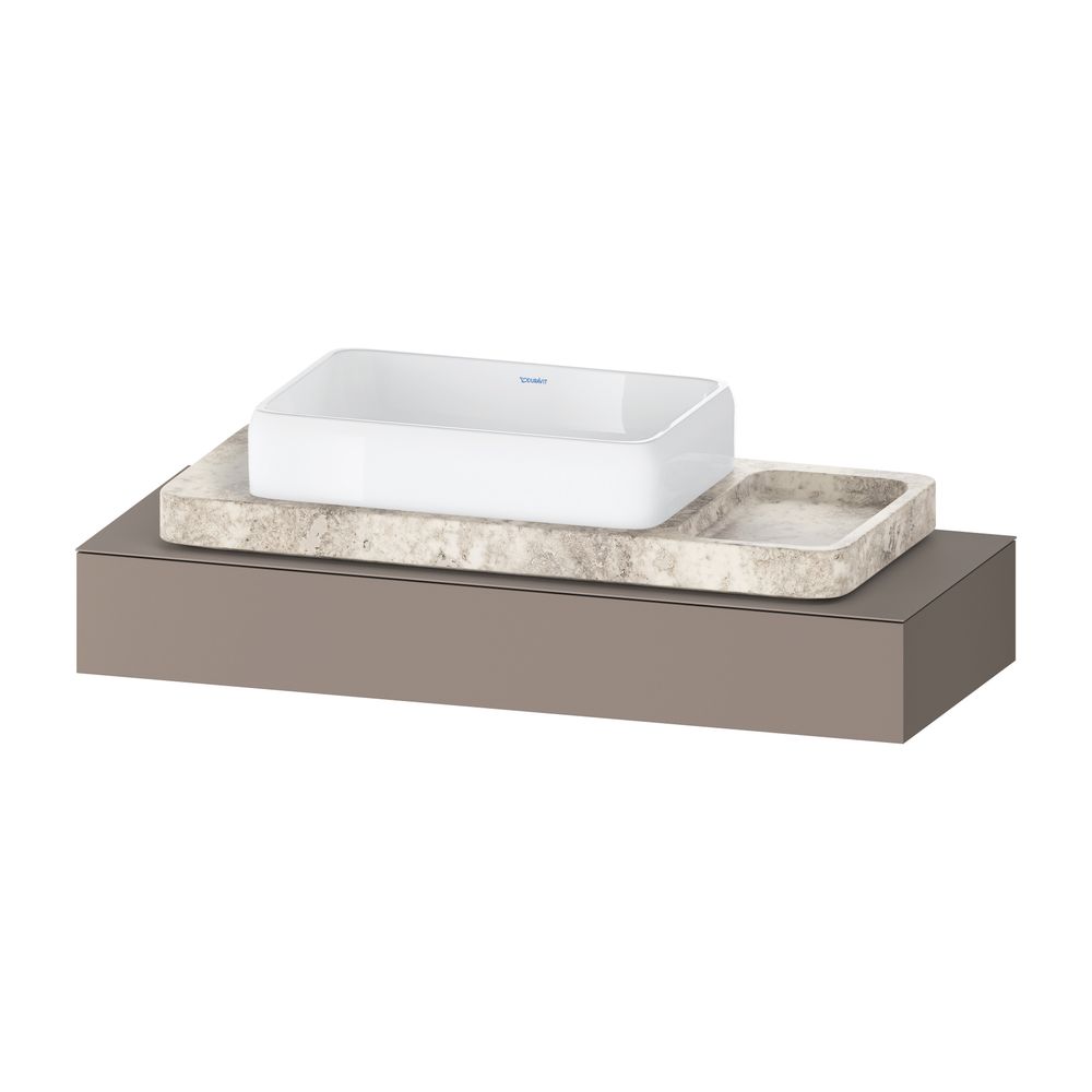 Duravit Qatego Konsole 480x1200-2000x170mm, 1 Ausschnitt/Waschplatz, Basalt Ma... DURAVIT-QA4699043430000 4067116204643 (Abb. 3)