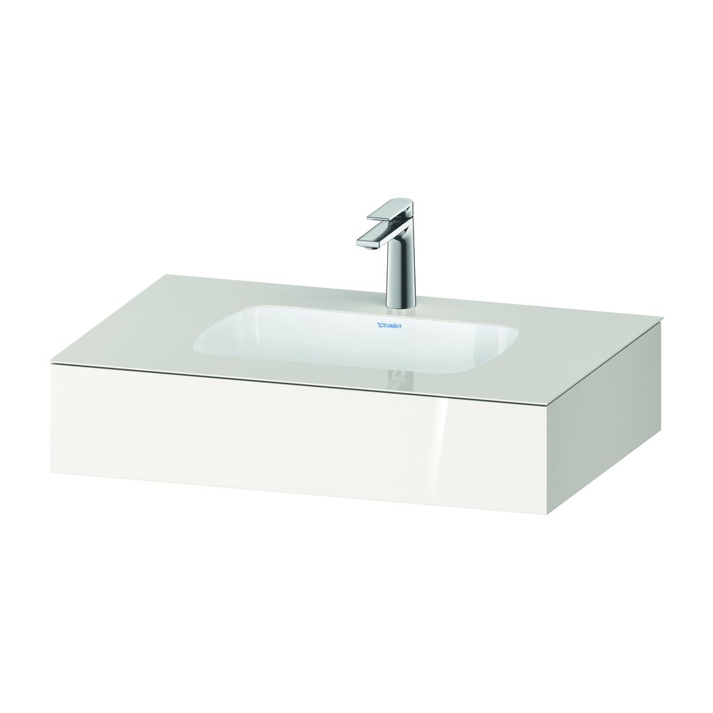 Duravit Qatego Einbauwaschtisch mit Konsole 550x800x170mm, Weiß Hochglanz, mit... DURAVIT-QA4690022220000 4067116259131 (Abb. 1)