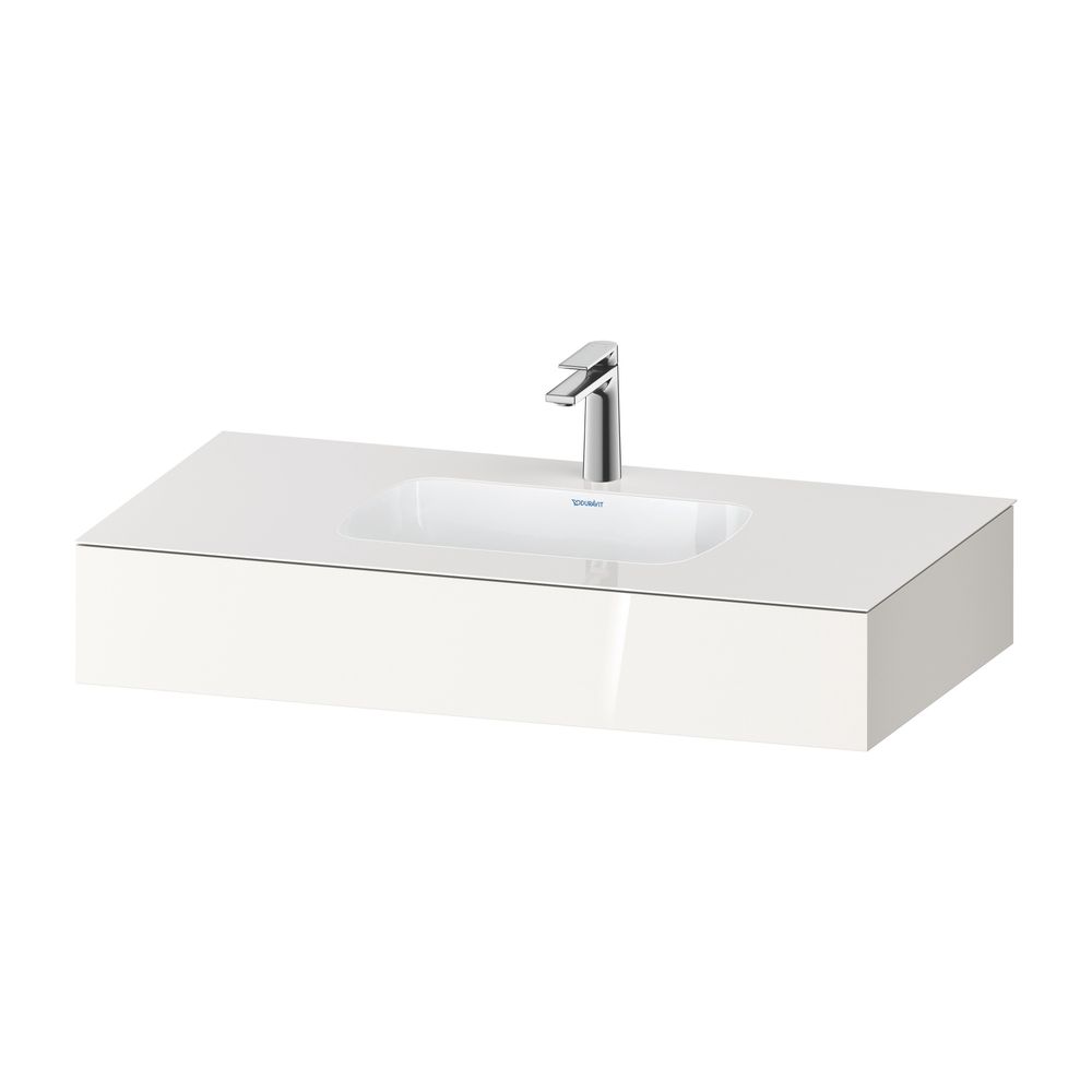 Duravit Qatego Einbauwaschtisch mit Konsole 550x1000x170mm, Weiß Hochglanz, mi... DURAVIT-QA4691022220000 4067116259216 (Abb. 1)