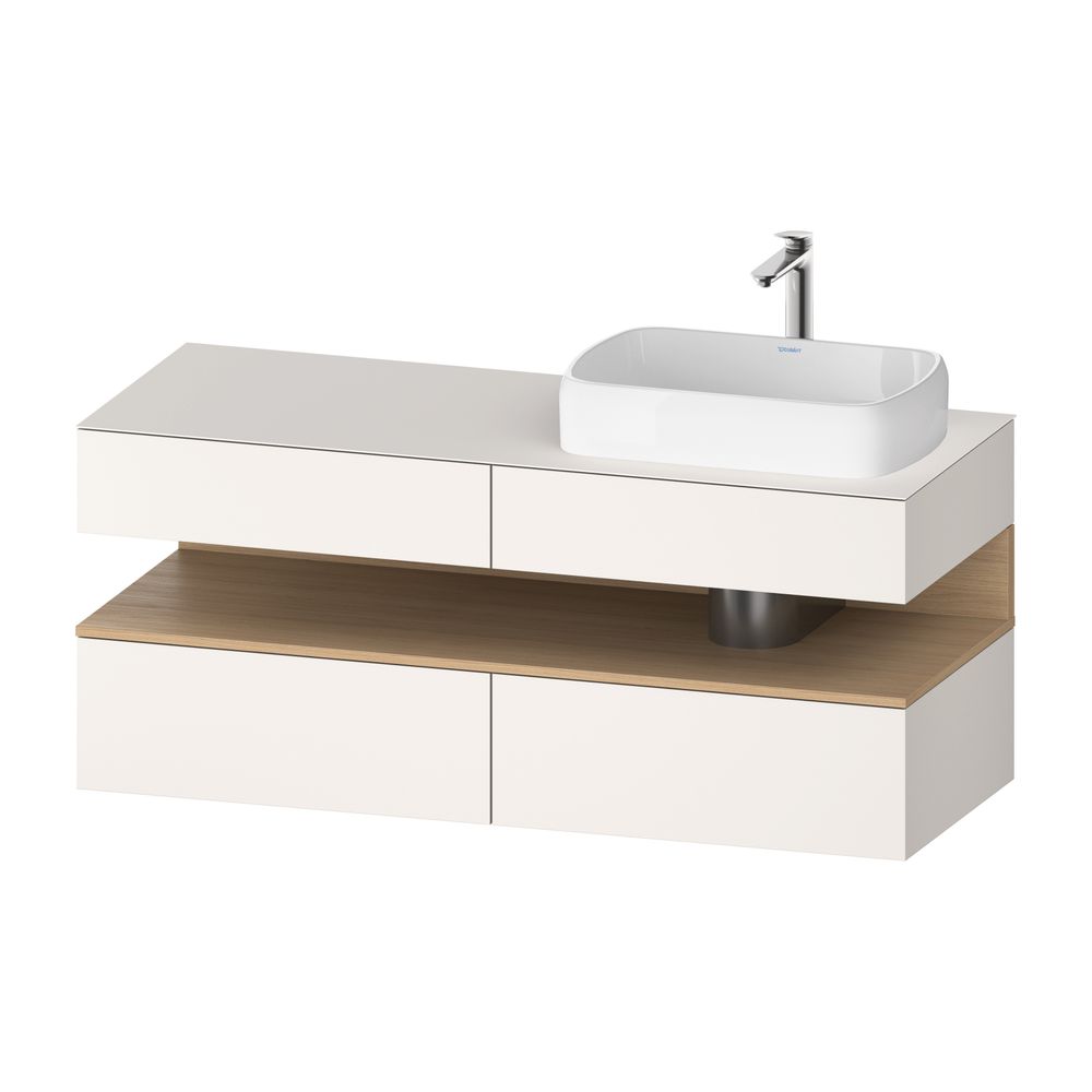 Duravit Qatego Konsolenwaschtischunterbau wandh 550x1400x600mm 1 oF R, Weiß SM... DURAVIT-QA4766030840010 4067116196290 (Abb. 2)