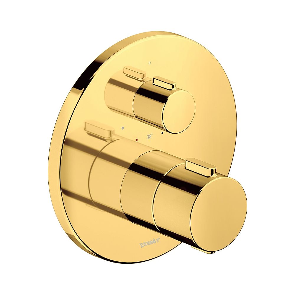 Duravit Thermostatarmaturen Thermostat Unterputz, 1 Verbraucher, Gold poliert 20,... DURAVIT-TH4200016034 4067116316384 (Abb. 1)