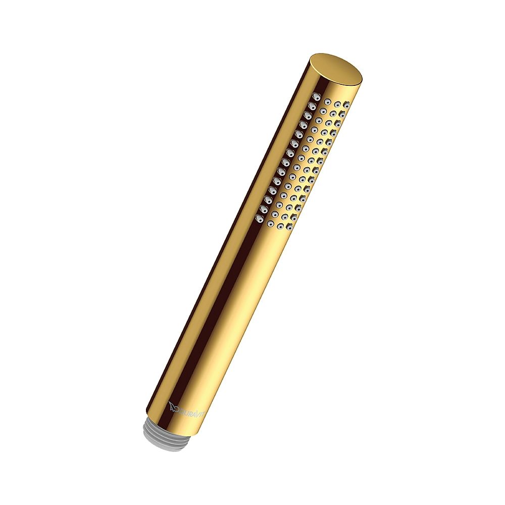 Duravit Stabbrause, MinusFlow, rund, Rain, Gold poliert, Durchflussmenge 3 bar 9l... DURAVIT-UV0642001034 4067116113846 (Abb. 1)