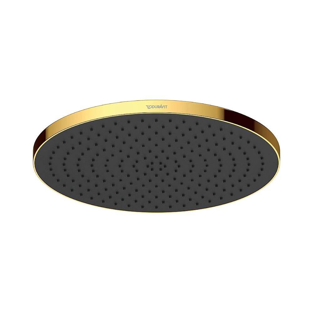Duravit Kopfbrause, Gold poliert, Kunststoff, MinusFlow, Rund, d. Kopfbrause 230m... DURAVIT-UV0662017034 4067116113884 (Abb. 1)