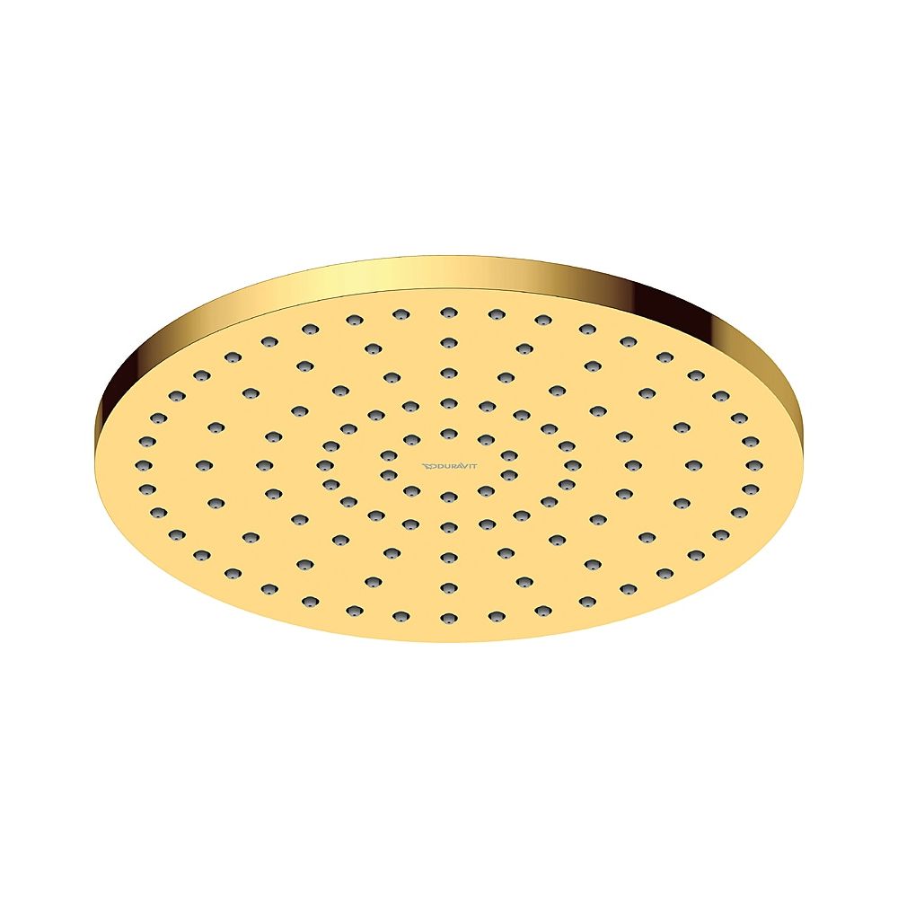 Duravit Kopfbrause, Gold poliert, Kunststoff, MinusFlow, Rund, d. Kopfbrause 250m... DURAVIT-UV0662018034 4067116113921 (Abb. 1)