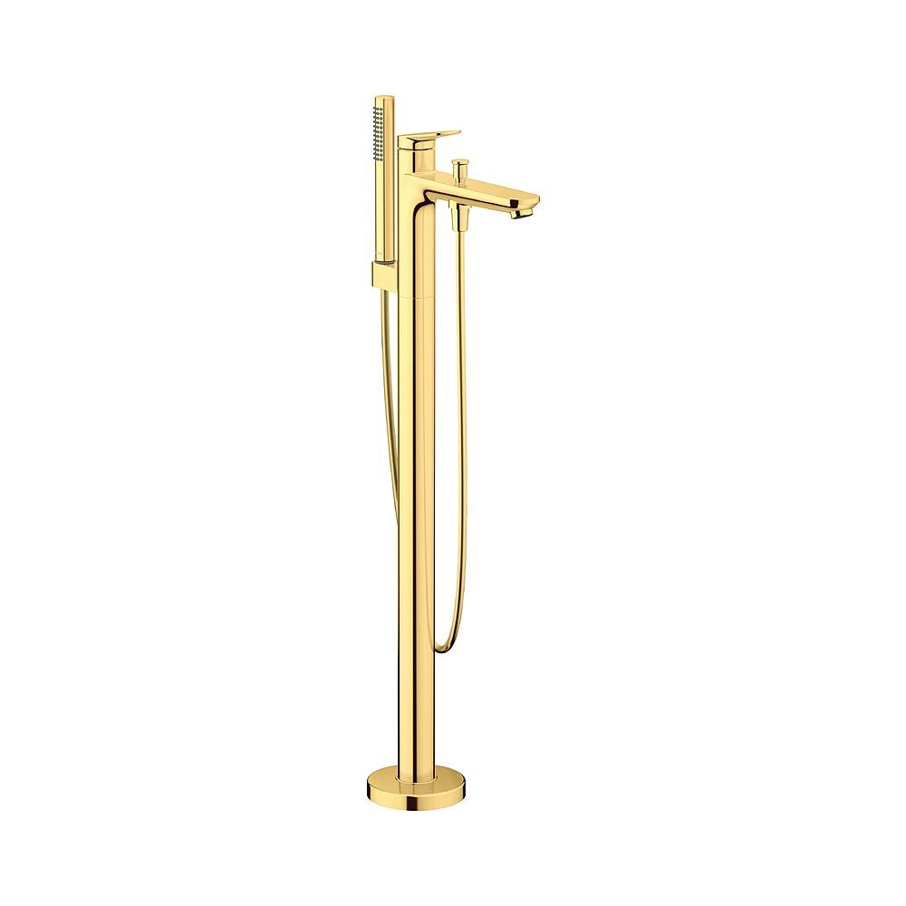 Duravit Wave Einhebel-Wannenmischer bodenstehend, Gold poliert, Höhe 947mm, Ausla... DURAVIT-WA5250000034 4067116105964 (Abb. 1)