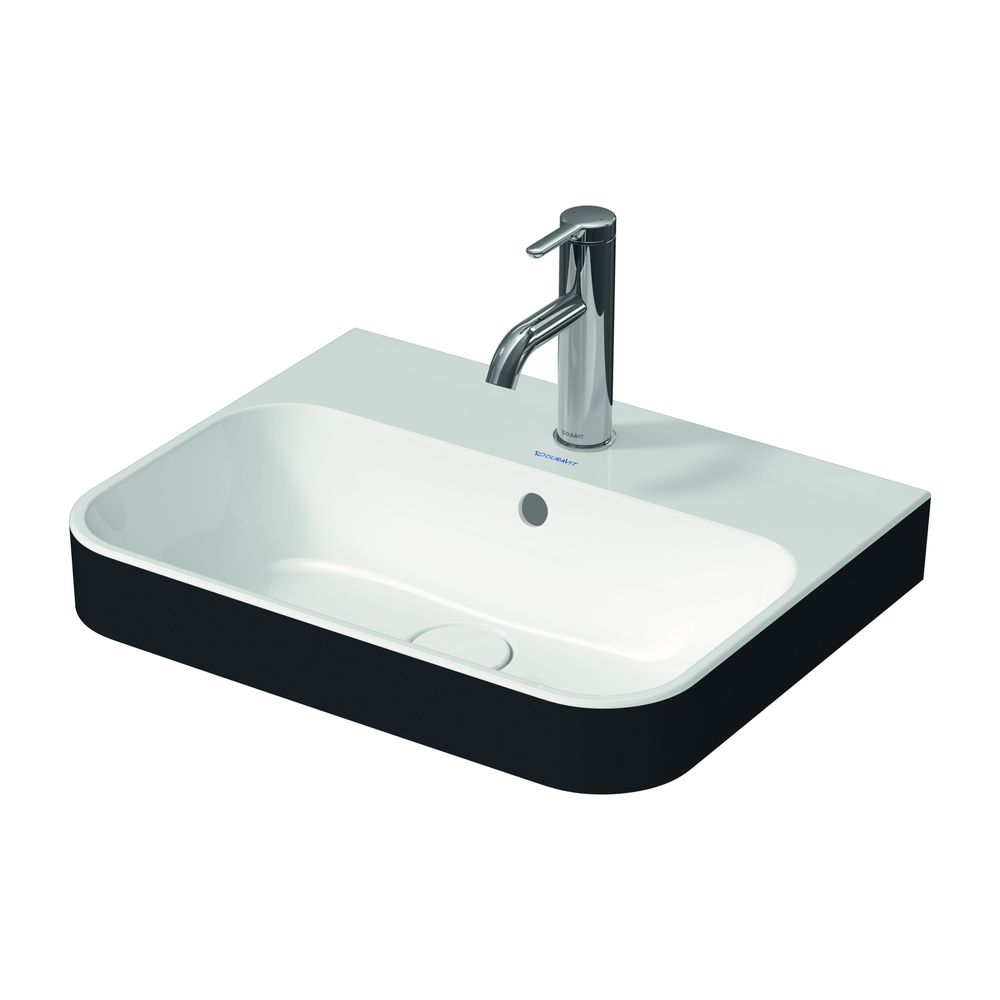 Duravit Happy D.2 Plus Aufsatzbecken 500mm, Weiß Hochglanz/Anthrazit Matt rechtecki... DURAVIT-2360506100 4053424896892 (Abb. 2)