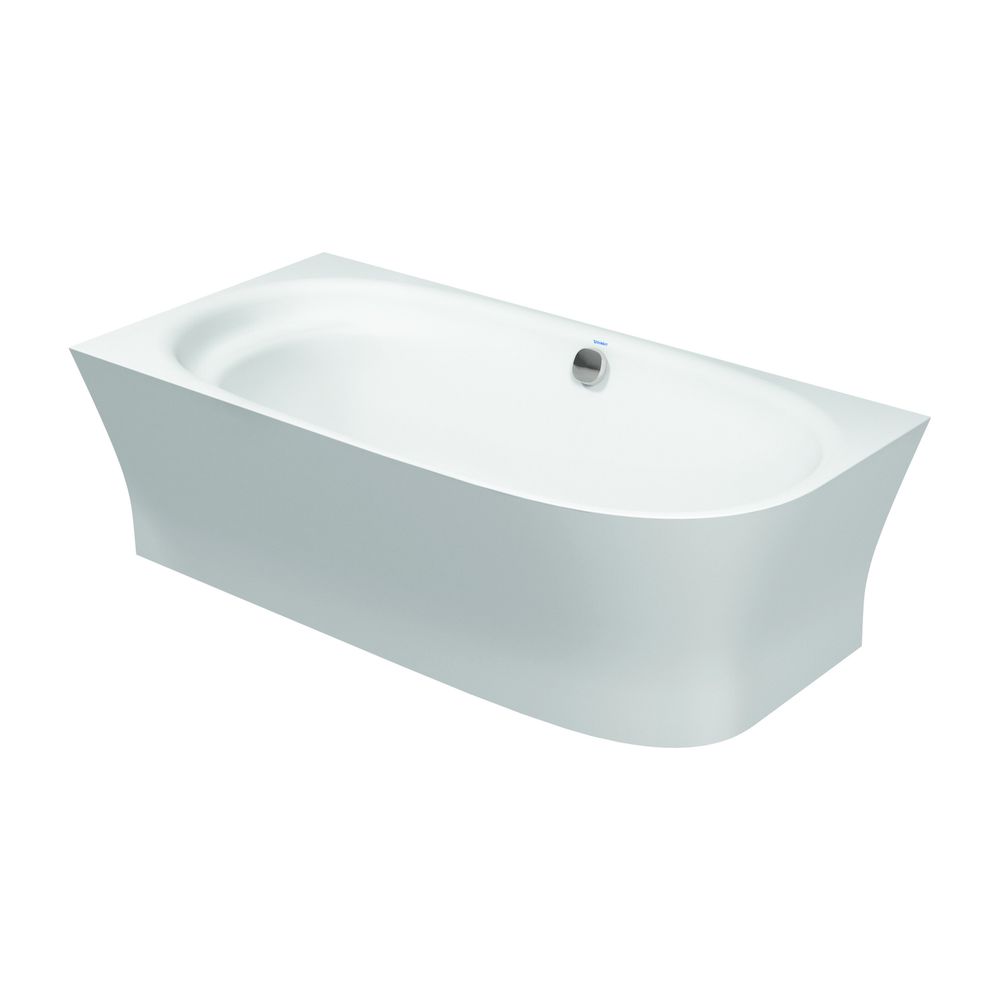 Duravit Cape Cod Badewanne 510x900x1900mm, Mattweiß, Halbrund, Ecke L, 1 Rücke... DURAVIT-700362000000000 4021534986451 (Abb. 1)