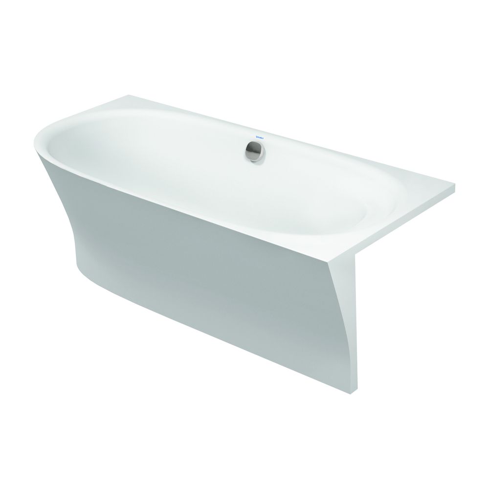 Duravit Cape Cod Badewanne 510x900x1900mm, Mattweiß, Halbrund, Ecke R, 1 Rücke... DURAVIT-700363000000000 4021534986468 (Abb. 1)