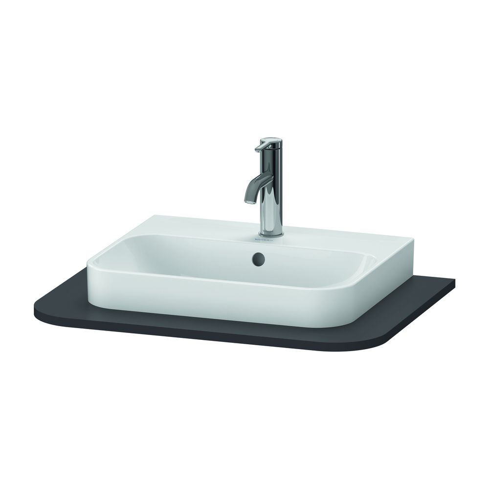 Duravit Happy D.2 Konsole 480x650x16mm, Graphit SM, ohne Konsolenträger, 1 Ausschn... DURAVIT-HP031B08080 4053424872551 (Abb. 1)