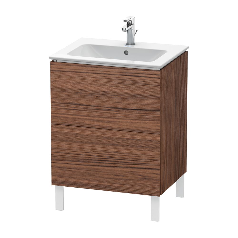 Duravit L-Cube Waschtischunterbau bodenstehend 481x620x704mm Nusb.dunkel Matt, Gri... DURAVIT-LC662502121 4053424648118 (Abb. 2)