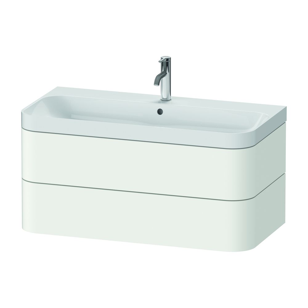 Duravit Happy D.2 Waschtisch-Set C-shaped wh Lack, 490x975x480mm Weiß Seidenmatt, ... DURAVIT-HP4348O3636 4063382003379 (Abb. 1)