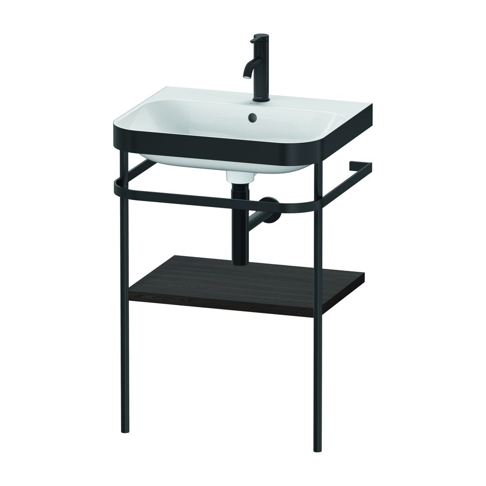 Duravit Happy D.2 Waschtisch-Set C-bonded Metallkonsole Dekor, 490x575x850mm, Nusb... DURAVIT-HP4735O6969 4063382004123 (Abb. 2)
