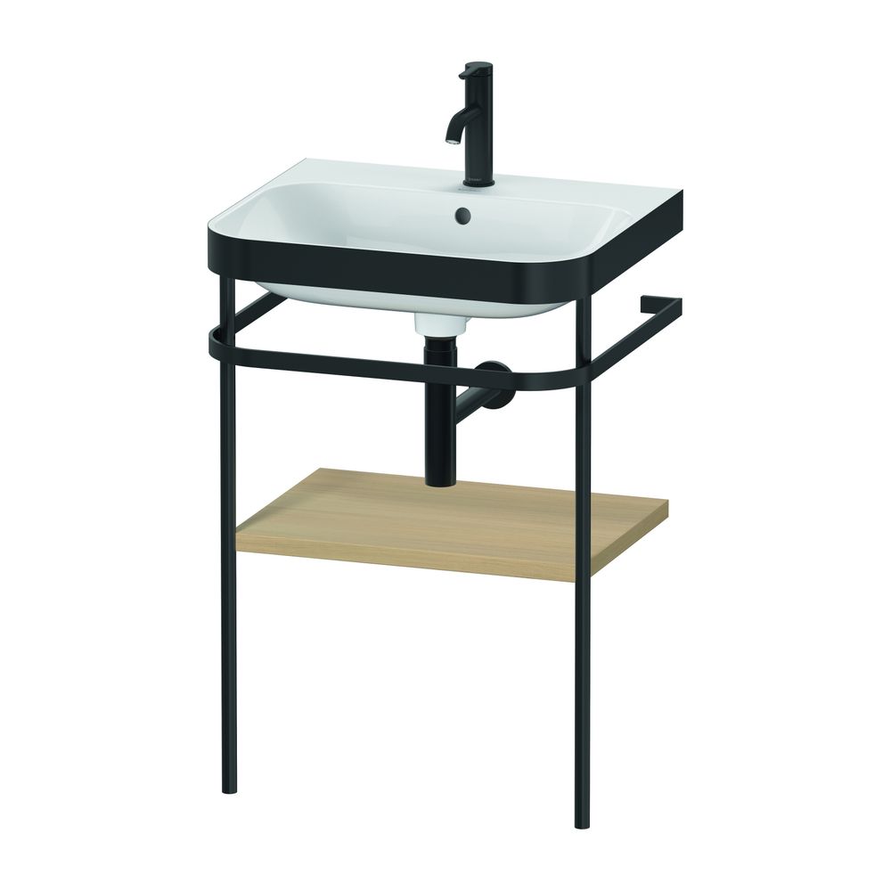 Duravit Happy D.2 Waschtisch-Set C-bonded Metallkonsole Dekor, 490x575x850mm, Medi... DURAVIT-HP4735O7171 4063382004130 (Abb. 2)