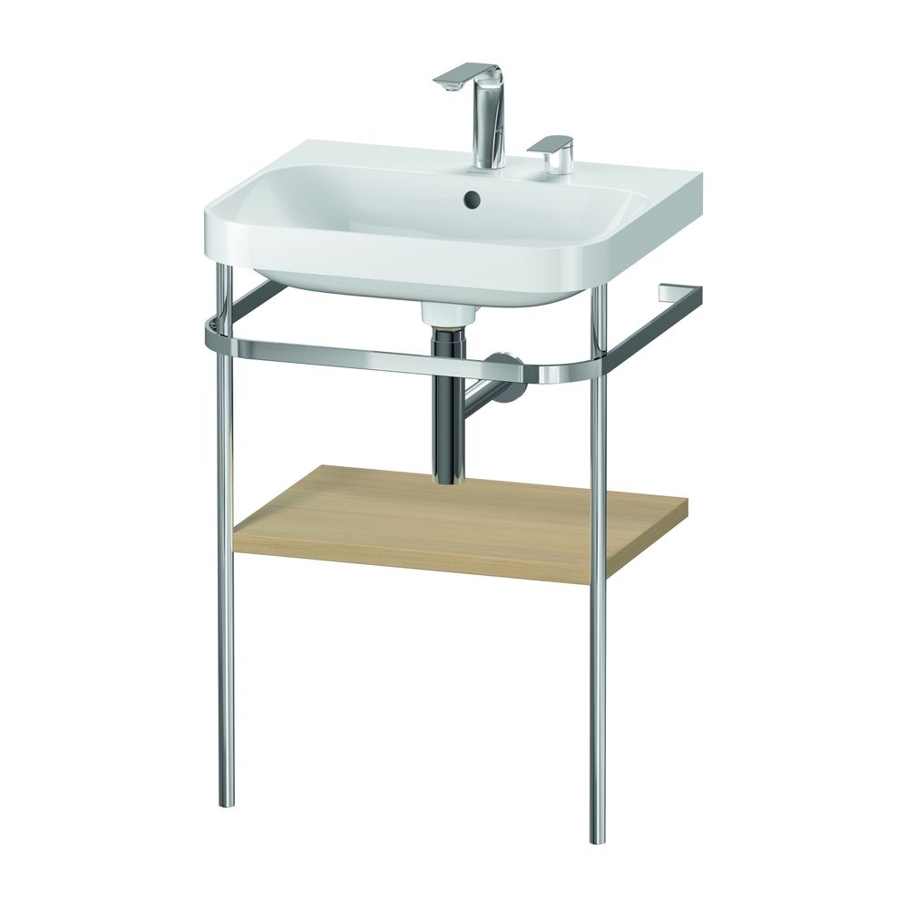 Duravit Happy D.2 Waschtisch-Set C-shaped Metallkonsole 490x575x850mm, Mediterrane... DURAVIT-HP4835E7171 4063382005694 (Abb. 2)