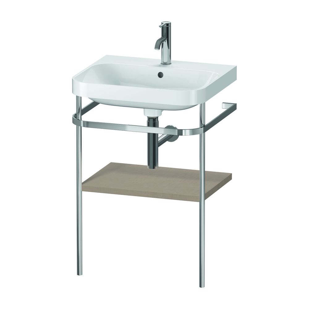 Duravit Happy D.2 Waschtisch-Set C-shaped Metallkonsole 490x575x850mm, Leinen, 1 H... DURAVIT-HP4835O7575 4063382005441 (Abb. 1)