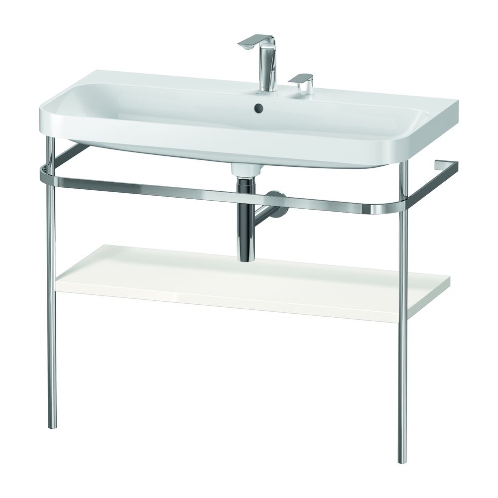 Duravit Happy D.2 Waschtisch-Set C-shaped Metallkonsole 490x975x850mm, Weiß SM, mi... DURAVIT-HP4838N8383 4067116019612 (Abb. 1)