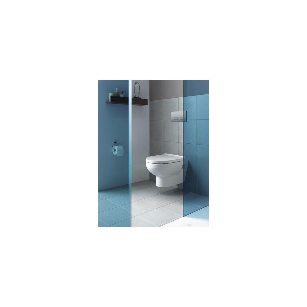 Duravit No.1 WC-Set wandh. Wand-WC, WC-Sitz, Weiß Hochglanz, Spülrand rimless, Abga... DURAVIT-45620900A1 4053424087962 (Abb. 7)