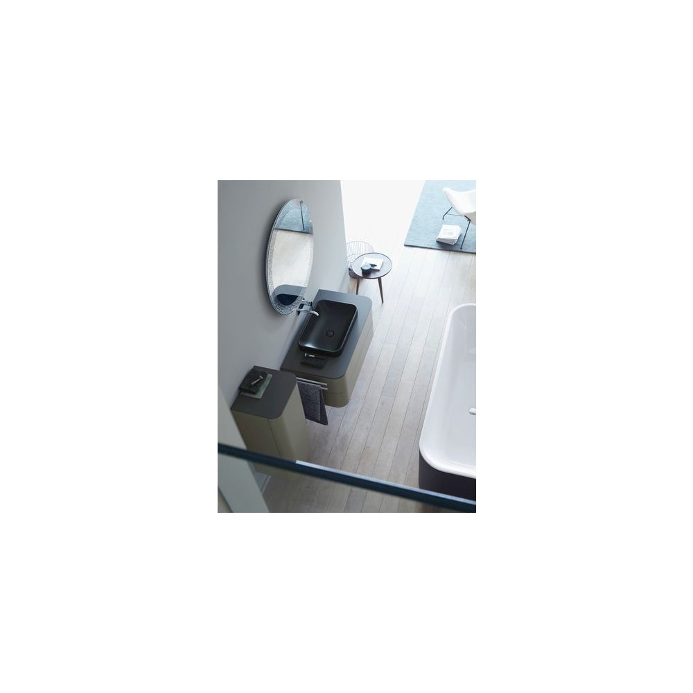 Duravit Happy D.2 Plus Aufsatzbecken 600mm, Anthrazit Matt, Rechteckig, ohne Überla... DURAVIT-2359601300 4053424702247 (Abb. 6)