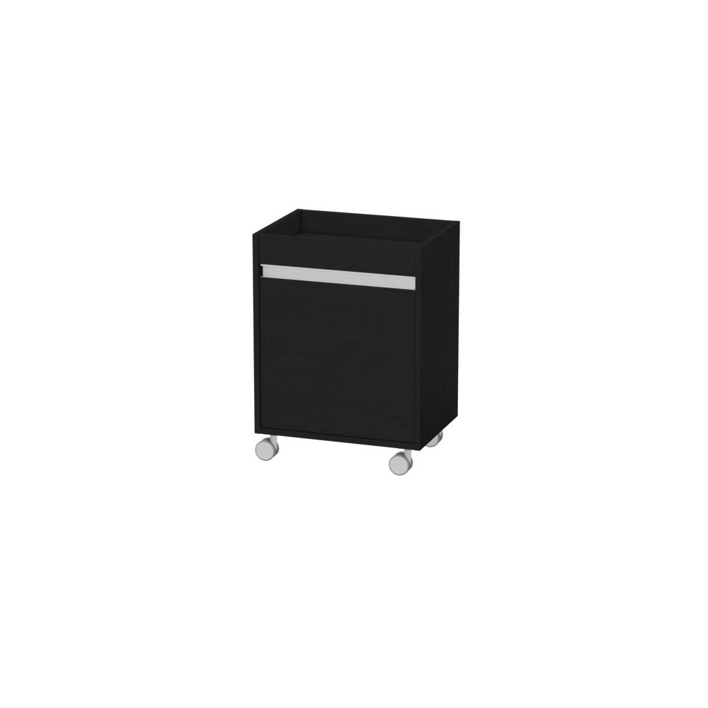 Duravit Ketho Rollcontainer Dekor, 360x500x670mm, Eiche Mattschwarz, Dekor, 1 Tür ... DURAVIT-KT2530R1616 4063382083784 (Abb. 1)