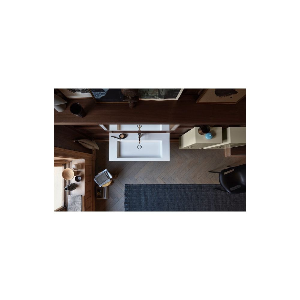 Duravit White Tulip Waschtisch 490x1055x155mm WonderGliss Weiß Hochglanz, Rechtec... DURAVIT-23631000001 4053424980034 (Abb. 21)