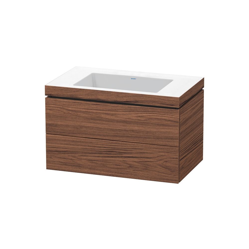 Duravit L-Cube Waschtisch-Set C-bonded wh Dekor, 480x800x500mm Nusb.dunkel Matt, G... DURAVIT-LC6927N2121 4053424651910 (Abb. 2)