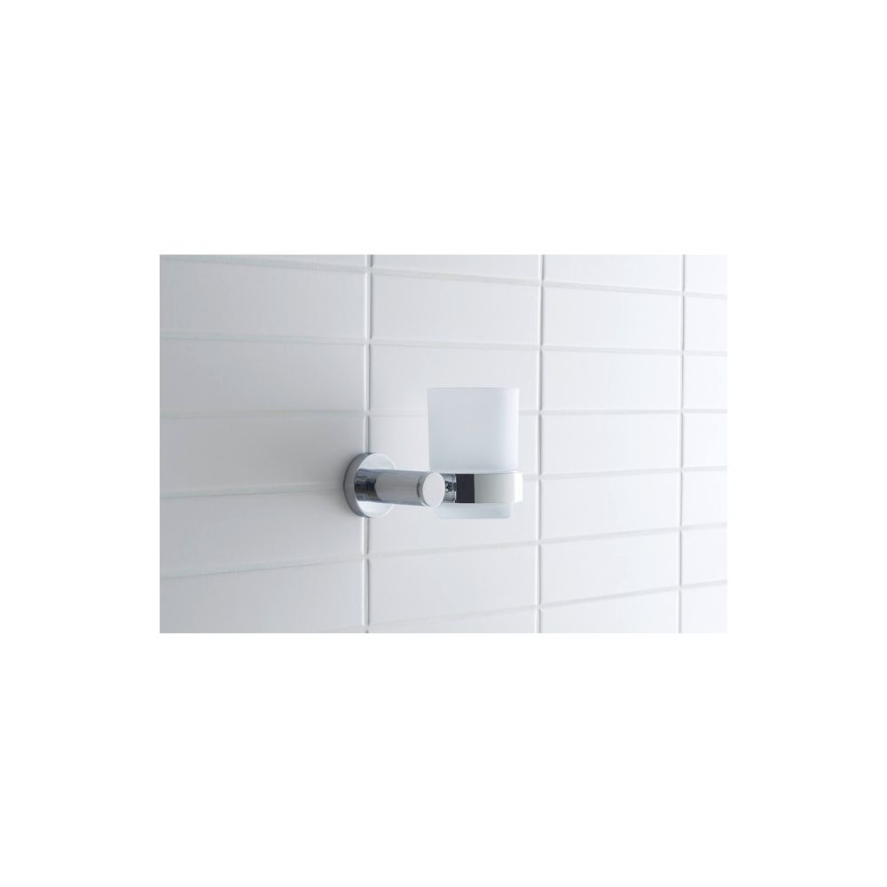 Duravit D-Code Zahnputzbecher 102x118x97mm, Chrom/Mattweiß, Schraubbefestigung, wan... DURAVIT-0099201000 4021534636172 (Abb. 9)