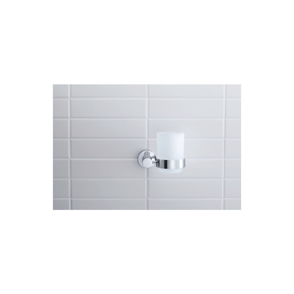 Duravit D-Code Zahnputzbecher 102x118x97mm, Chrom/Mattweiß, Schraubbefestigung, wa... DURAVIT-0099201000 4021534636172 (Abb. 11)